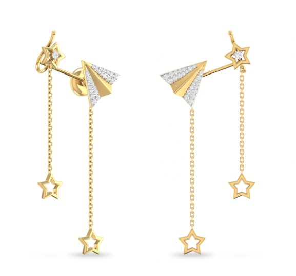 The Starway Travel Diamond Earrings