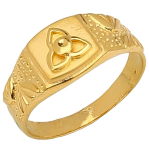 Classic Gold Gents Ring